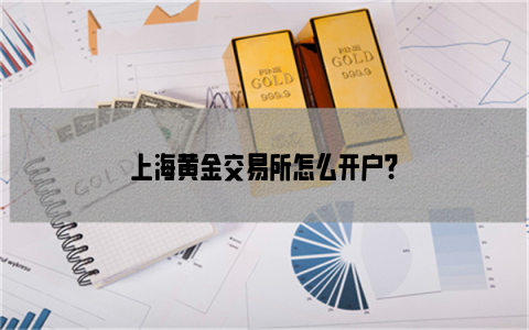 上海黄金交易所怎么开户？